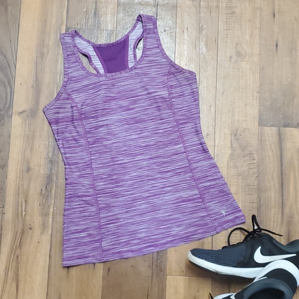 EUC purple fitted workout tank